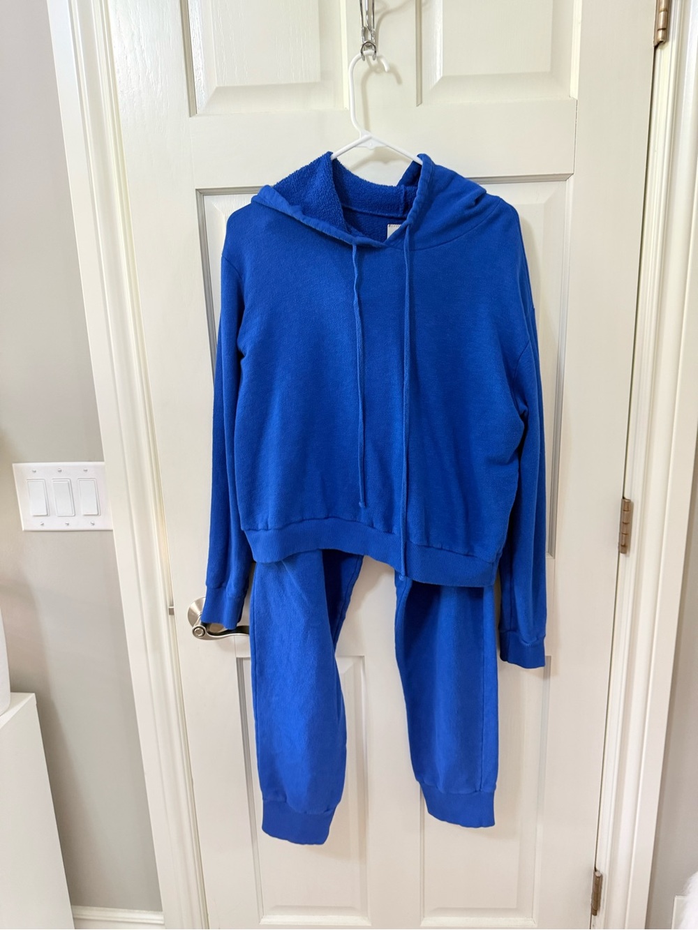 Blue Hoodie and Jogger Set / Cobalt Blue